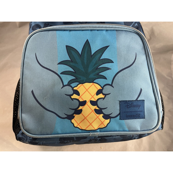 Disney Loungefly Lilo & Stitch Pineapple Backpack Hibiscus Print Hard to Find main image 8